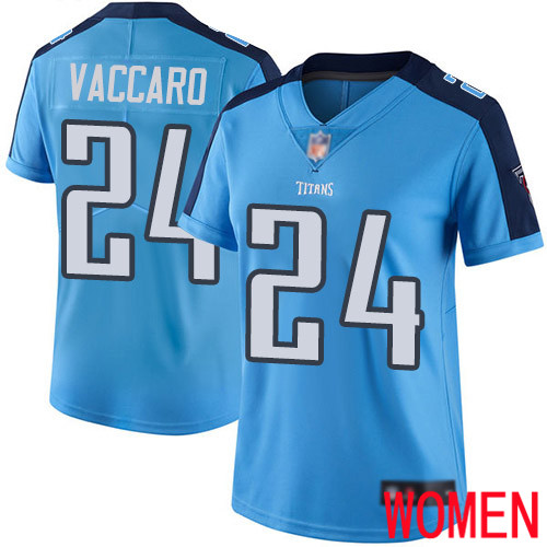 Tennessee Titans Limited Light Blue Women Kenny Vaccaro Jersey NFL Football #24 Rush Vapor Untouchable->youth nfl jersey->Youth Jersey